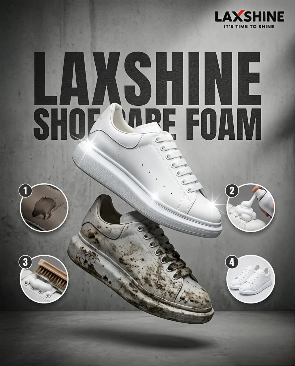 Laxshine Shoe Care Foam